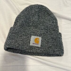 Carhartt A18 Sz: OS Dark Heather Gray beanie Winter Hat Center Logo.